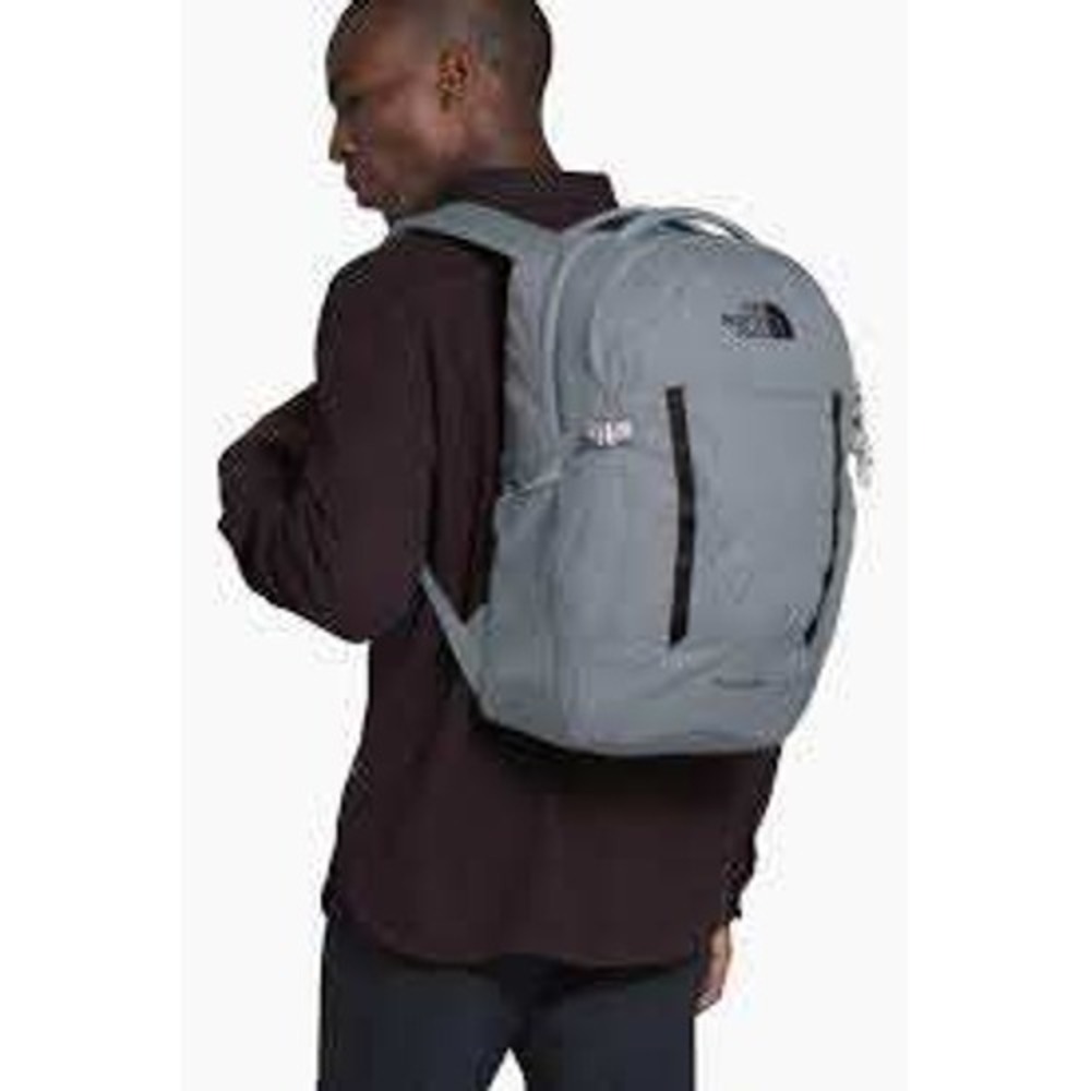 The North Face Pivoter Everyday Laptop Backpack Mid Grey Dark Heather/TNF Black - Picture 2 of 12